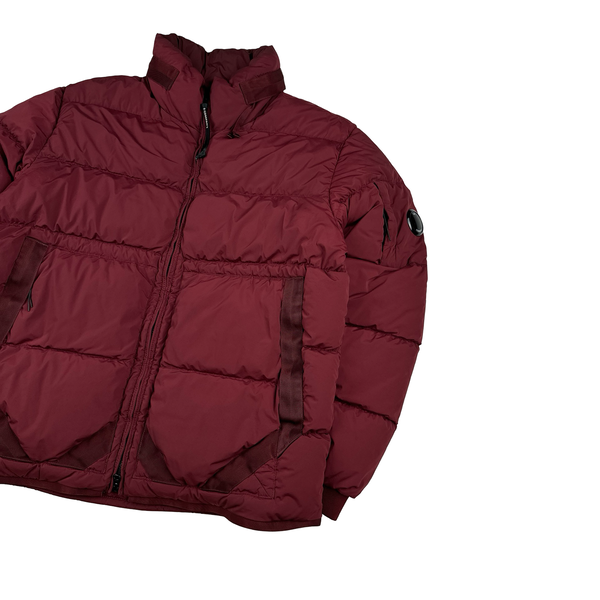 CP Company Marron Down Filled Nycra R Puffer Jacket - Large