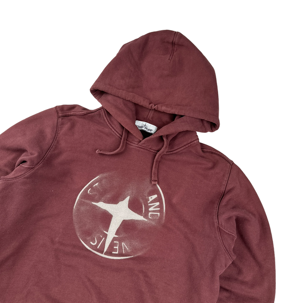 Stone Island 2019 Thick Cotton Pullover Hoodie - Large