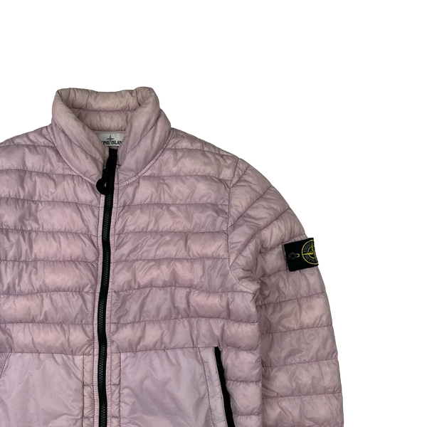 Stone Island 2017 Pink Micro Yarn Down Jacket - Medium