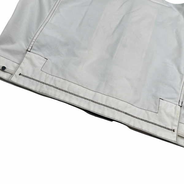 Stone Island 2025 Tela Resinata Spellout Hood Bomber Jacket - Medium