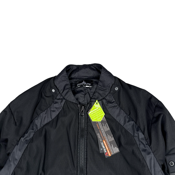 Stone Island 2020 Black Shadow Project Ren Mesh Bomber Jacket - Medium