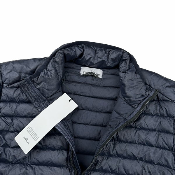 Stone Island 2022 Navy Loom Woven Chambers R Nylon Down TC Jacket