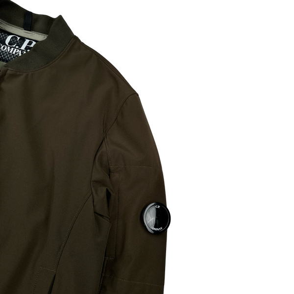 CP Company Khaki Soft Shell Bomber Jacket - XL
