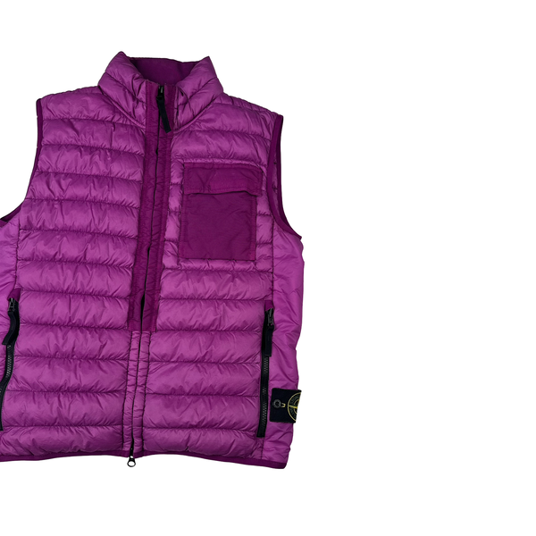 Stone Island 2013 Purple Micro Yarn Down Gilet - Small