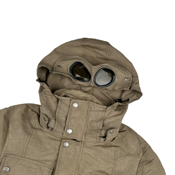 CP Company Beige Multi Pocket Goggle Jacket - Small