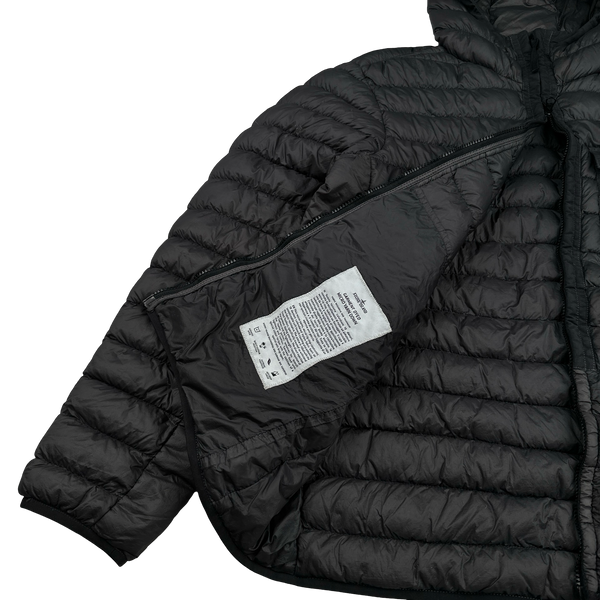 Stone Island 2018 Charcoal Micro Yarn Down Puffer Jacket - XXL