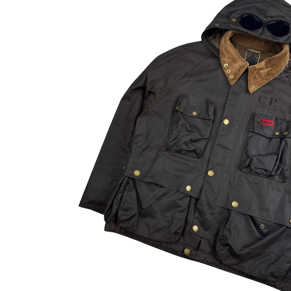 CP Company x Barbour Multi Pocket 500 Mille Waxed Jacket - Medium
