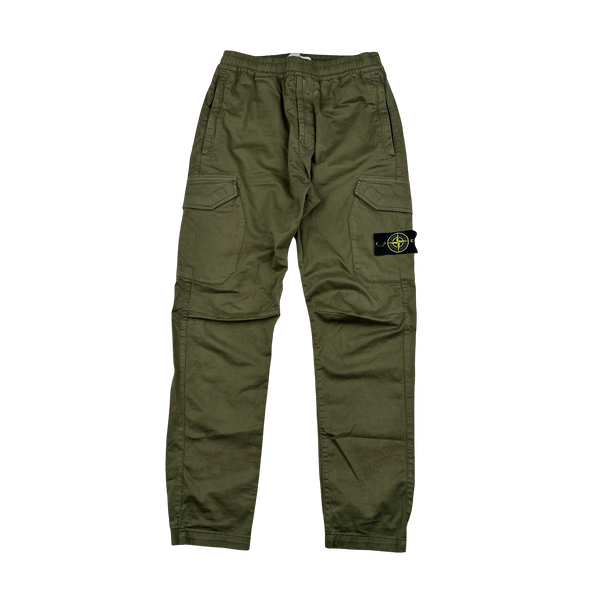 Stone Island 2019 Khaki Cargo RE T Trousers - 30"