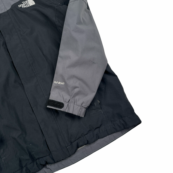 North Face Black/Grey Hyvent Jacket - XS