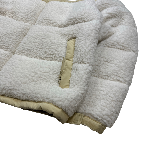 North Face White Sherpa 700 Nupste Puffer Jacket XL Mat s Island