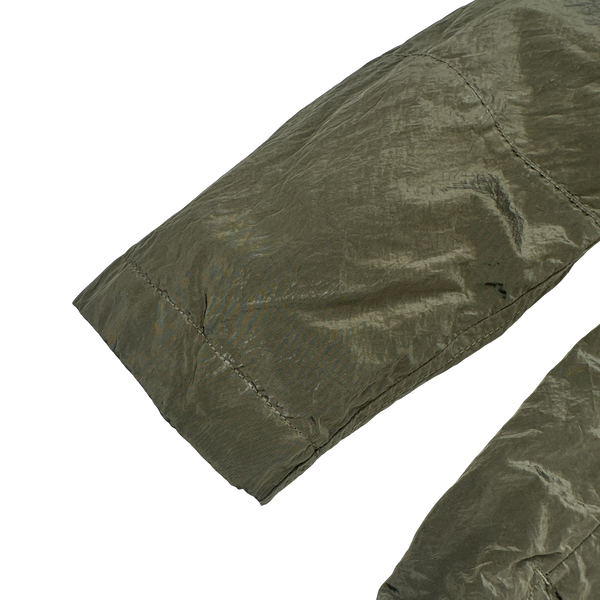 Stone Island 2018 Sage Green Shimmer Nylon Metal Overshirt - Small