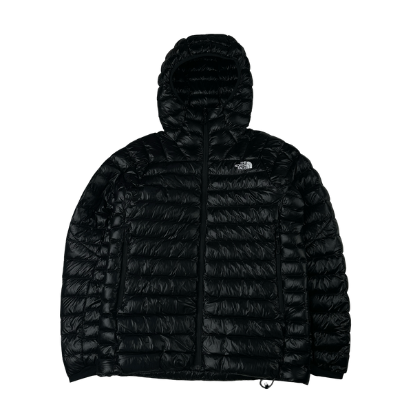 North Face Black Summit Series 800 Down Hooded Puffer Jacket - Large