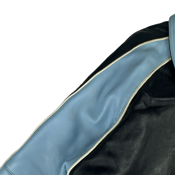 Avirex Classic Leather Spell out Bomber Jacket - XXL