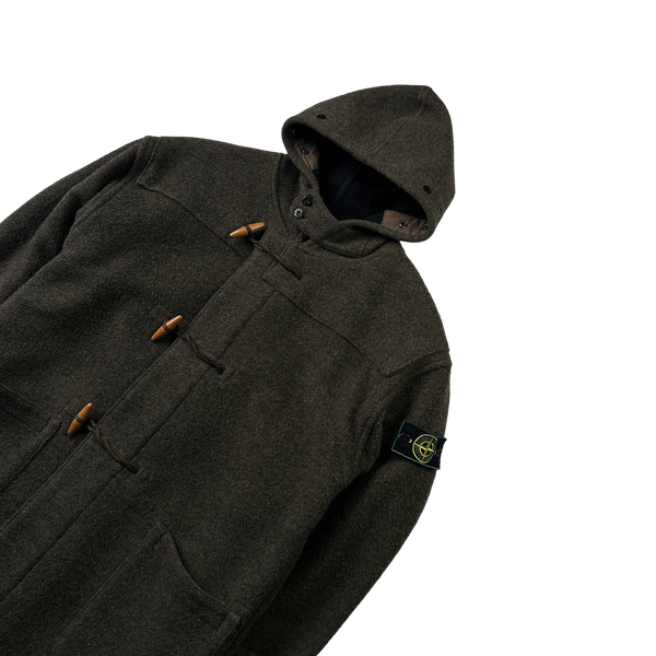 Stone Island 1988 Khaki Montgomery Duffle Coat - Large