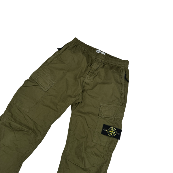 Stone Island 2019 RE-T Khaki Cotton Cargos - 30"