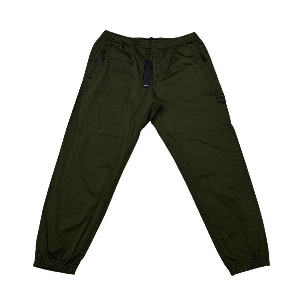Stone Island 2021 Khaki Ghost Cotton Cargo Trousers - 40"