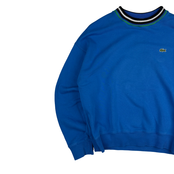Lacoste Classic Blue Pullover Jumper - Medium