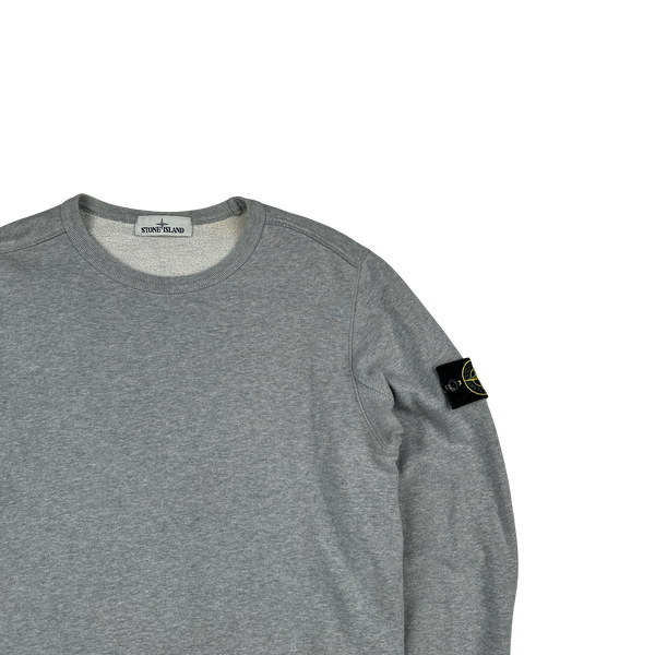 Stone Island 2018 Grey Cotton Crewneck - Small