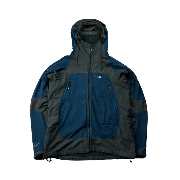 RAB Blue Zipped Water Resistant Soft Shell Fleece Jacket - Large