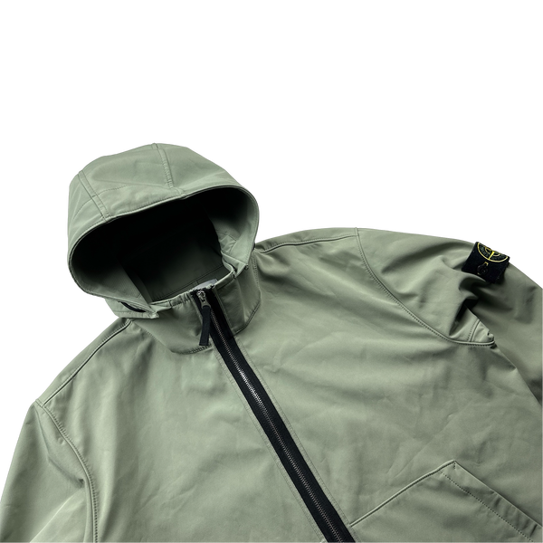 Stone Island 2019 Green Light Soft Shell R Jacket - XL