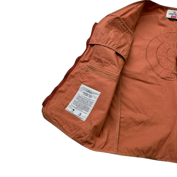 Stone Island x Supreme Brushed Cotton 2C Camo OVD Vest - Large