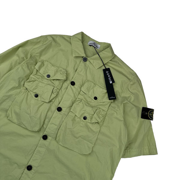 Stone island double pocket overshirt outlet