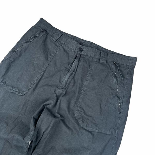 CP Company Washed Black Relaxed Fit Trousers - 3XL