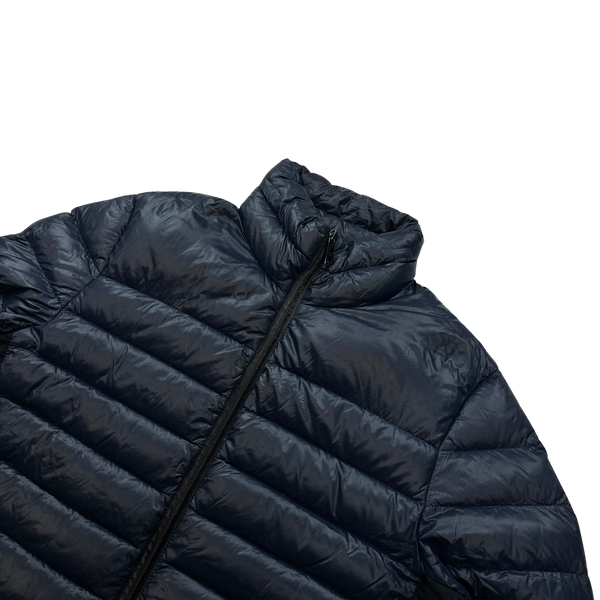 Prada Blue Zipped Puffer Jacket - Medium