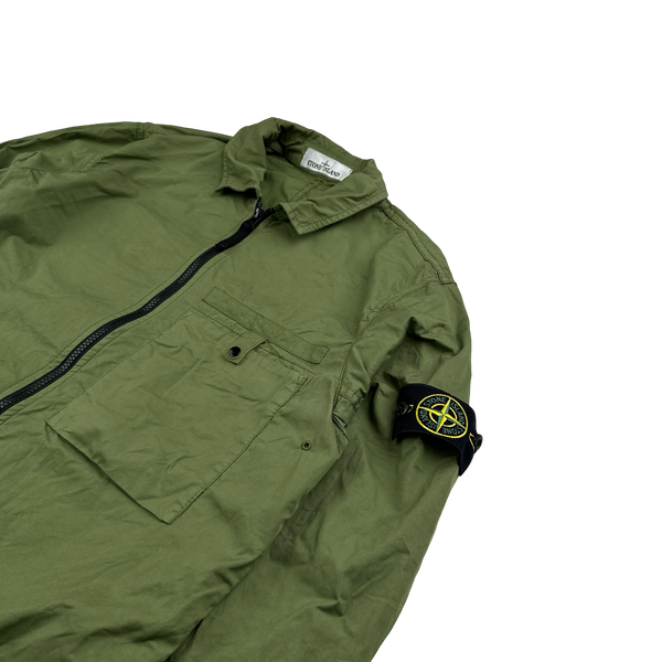 Stone Island 2022 Supima Cotton Spellout Overshirt - Medium