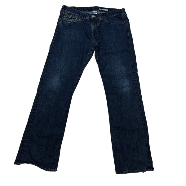 True Religion Blue Ricky Super Regular Jeans - 38"