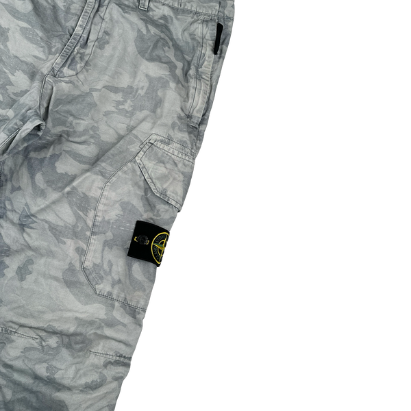 Stone Island 2020 Big Loom Camo RE T Cargo Trousers - 31"