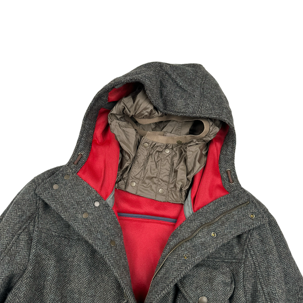 CP Company Grey MTP Liner Tweed Field Jacket - XL