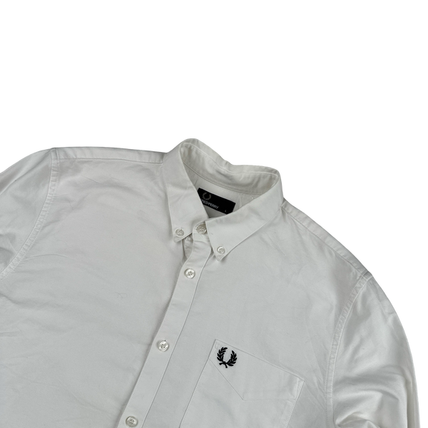 Fred Perry White Buttoned Shirt - Large