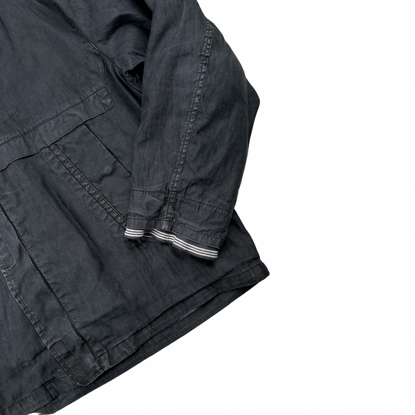 Stone Island 2006 Vintage Lino Flax Quilted Dutch Rope Jacket - XL