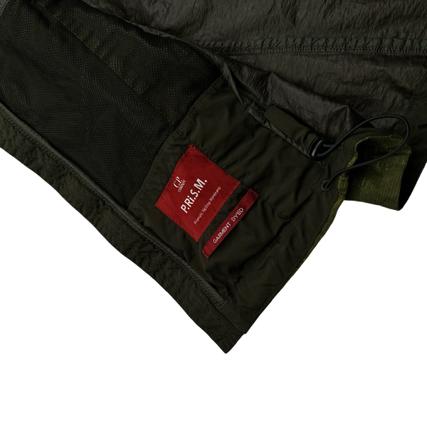 CP Company P.Ri.S.M Green Prismatic Ripstop Membrane Hooded Jacket - Medium