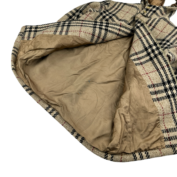 Burberry Archive 2008 Checked Wool Hooded Duffle Coat - Large