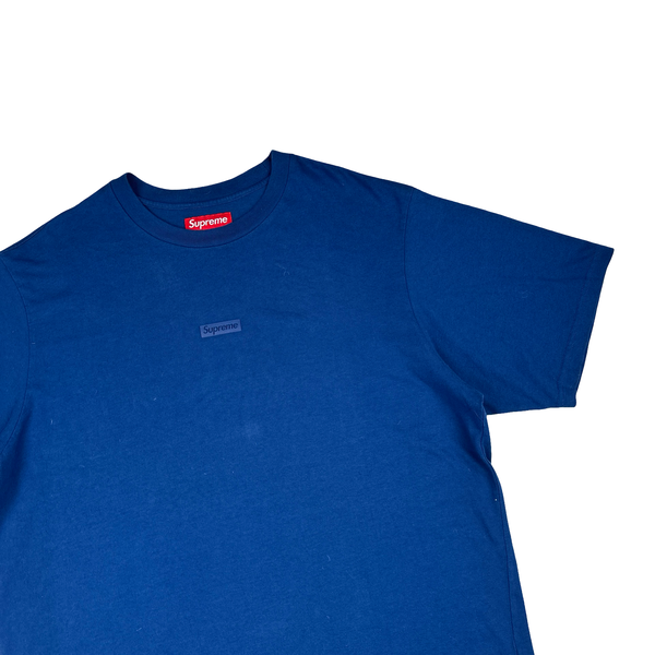 Supreme Blue Spellout Crewneck T Shirt - Large