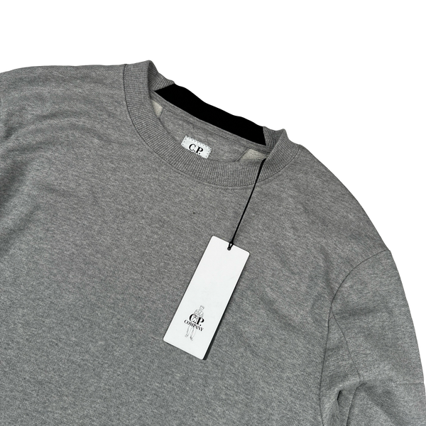 CP Company Grey Cotton Lens Viewer Crewneck - Medium