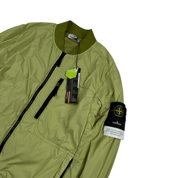 Stone Island 2022 Lime Nylon Skin Touch TC Polartec Jacket - XXL
