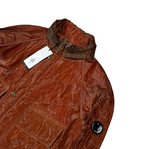 CP Company Red Garment Dyed Nylon Kan D Shell Jacket - Small