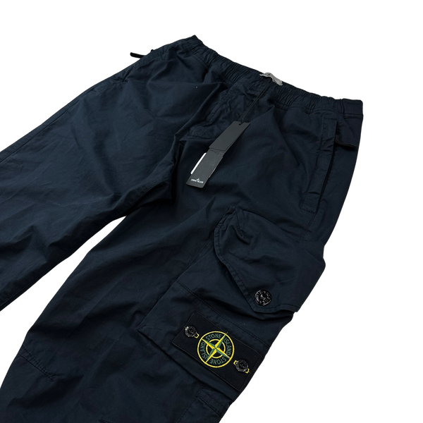 Stone Island 2023 RE T Navy Cargo Trousers - 30"