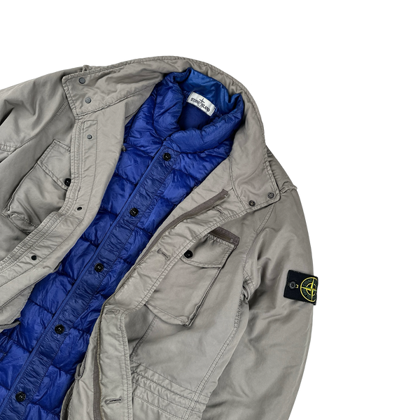 Stone Island 2010 30th Anniversary David-TC Grey Dutch Rope Down Liner Field Jacket - XL