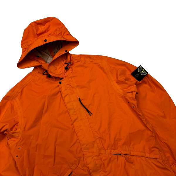 Stone Island 2016 Orange Garment Dyed Performance Tela Jacket - Small