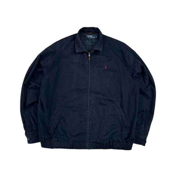 Ralph Lauren Navy Harrington Jacket - Large