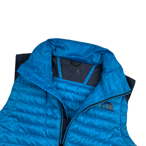 North Face 800 Blue Down Filled/Nylon Puffer Gilet - Small