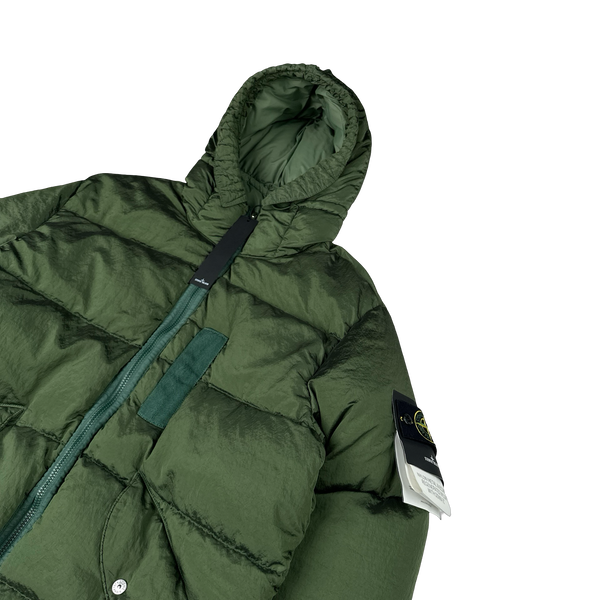 Stone Island 2022 Green Nylon Metal Econyl Down Puffer Jacket - XL
