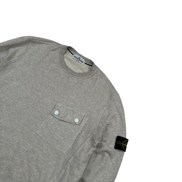 Stone Island 2013 Grey Cotton Marl Sweatshirt - Medium
