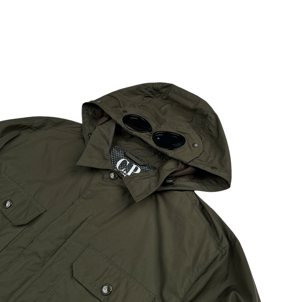CP Company Khaki Micro M Goggle Jacket - XXL