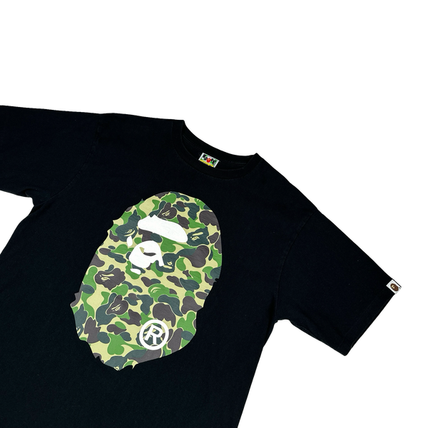 BAPE Camo Ape Graphic Black T Shirt - XL
