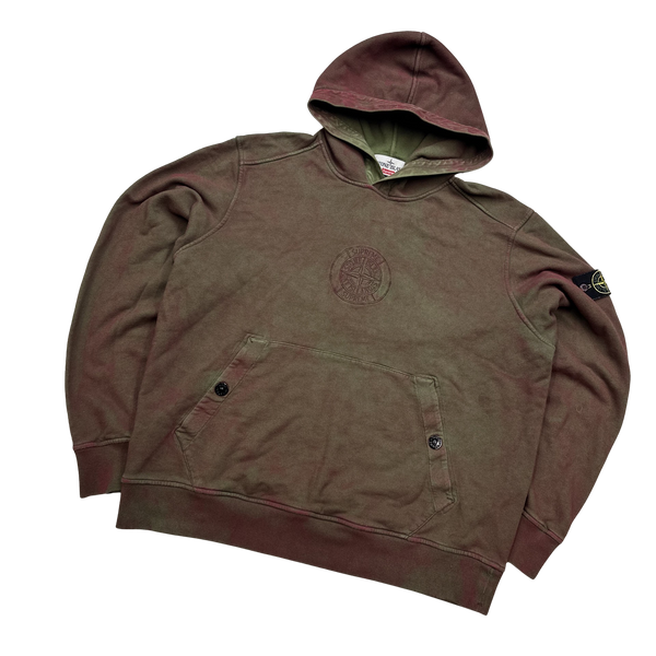 Stone Island x Supreme 2019 Dust Treatment Hoodie - XL